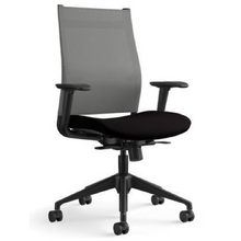 Load image into Gallery viewer, Sitonit Wit Chair - chicagoofficechair.com - gray mesh computer chair on wheels with black seat - adjustable ergonomic features - napeville chairs - schaumberg office furniture - elmhurst home office
